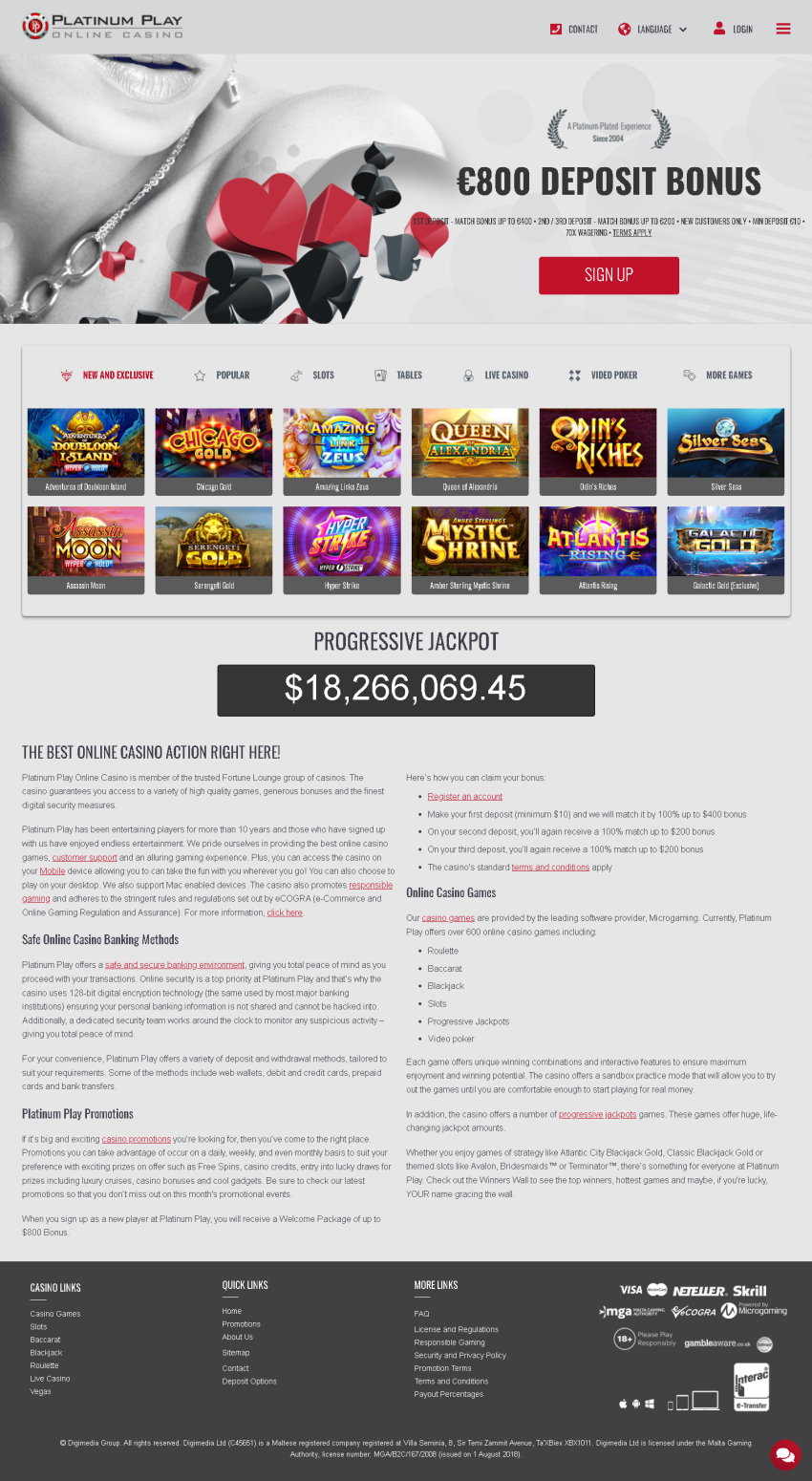 Platinum Play Casino